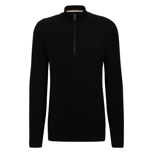 Front - Boss Mens Quarter Zip Sweatshirt