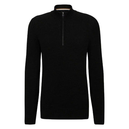 Front - Boss Mens Quarter Zip Sweatshirt