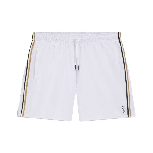 Front - Boss Mens Icon Logo Swim Shorts