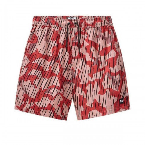 Front - Weekend Offender Boys Anzio Camo Relaxed Fit Resort Shorts