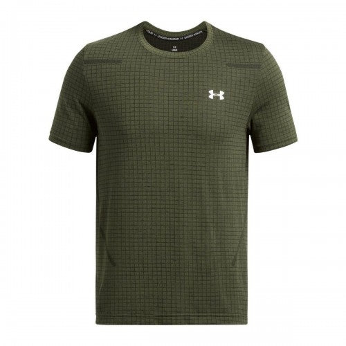 Front - Under Armour Mens Vanish Grid Seamless T-Shirt