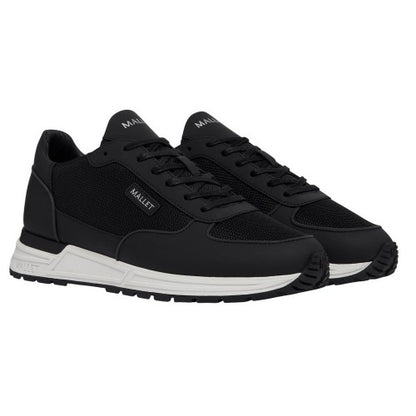 Front - Mallet Mens Popham Lite Leather Trainers