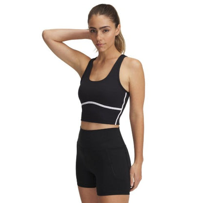 Front - Under Armour Womens/Ladies Meridian Crop Piped Tank Top