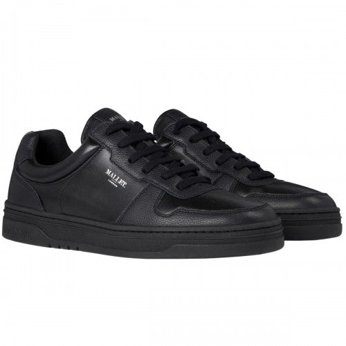 Front - Mallet Womens/Ladies Bentham Leather Court Trainers