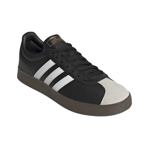Front - Adidas Unisex Adult VL Court 2.0 Suede Trainers
