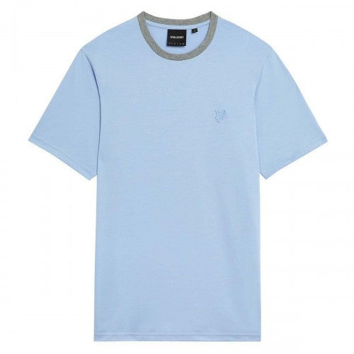 Front - Lyle & Scott Mens Superfine Contrast Collar T-Shirt