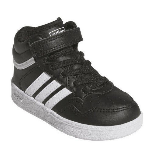 Front - Adidas Baby Hoops 4.0 Mid Cut Trainers