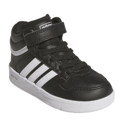 Front - Adidas Baby Hoops 4.0 Mid Cut Trainers