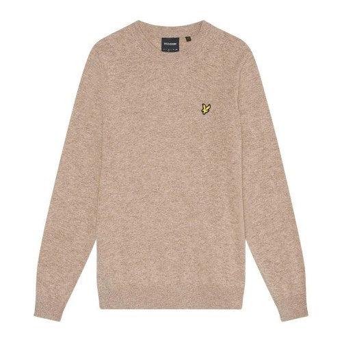 Front - Lyle & Scott Mens Lambswool Round Neck Jumper