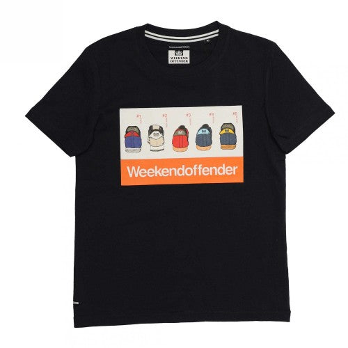 Front - Weekend Offender Childrens/Kids Trainer Spotting T-Shirt