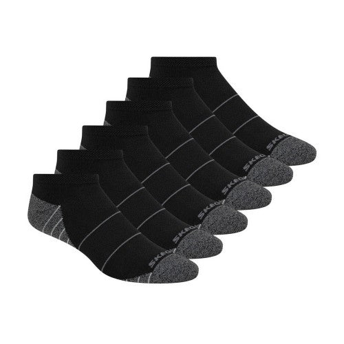 Front - Skechers Mens Low Cut Socks (Pack of 6)
