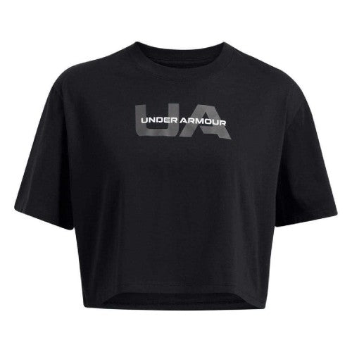 Front - Under Armour Womens/Ladies Cropped Boxy T-Shirt