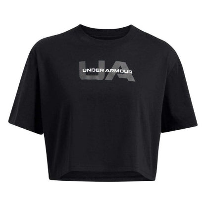 Front - Under Armour Womens/Ladies Cropped Boxy T-Shirt