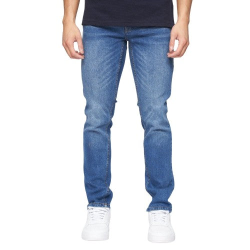 Front - Crosshatch Mens Malcom Slim Jeans