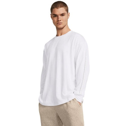Front - Under Armour Mens Tonal Logo Heavyweight Long-Sleeved T-Shirt