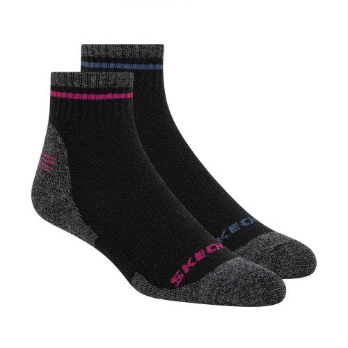 Front - Skechers Mens Trail Crew Socks (Pack of 2)