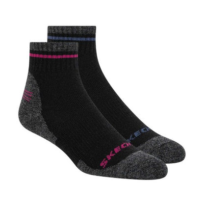 Front - Skechers Mens Trail Crew Socks (Pack of 2)