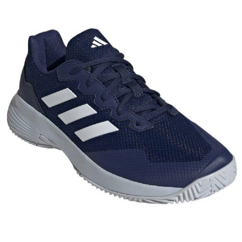 Front - Adidas Mens Court 2.0 Tennis Shoes