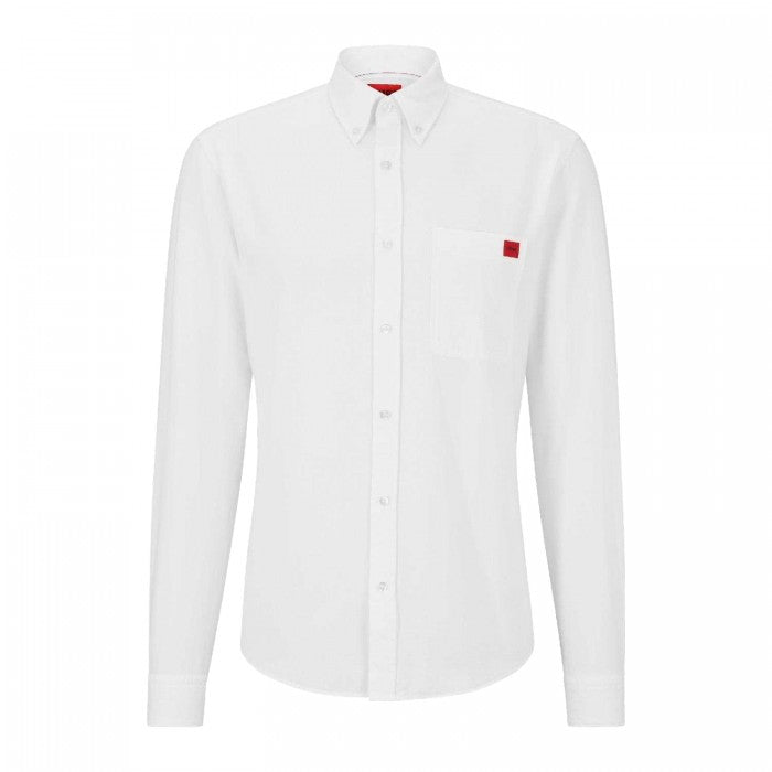 Front - Hugo Mens Slim Long-Sleeved Shirt