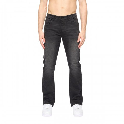 Front - Crosshatch Mens Winsbury Bootcut Jeans