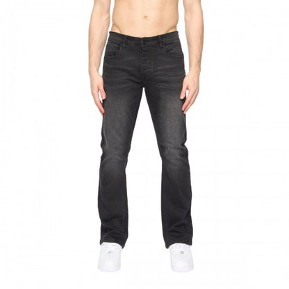 Front - Crosshatch Mens Winsbury Bootcut Jeans