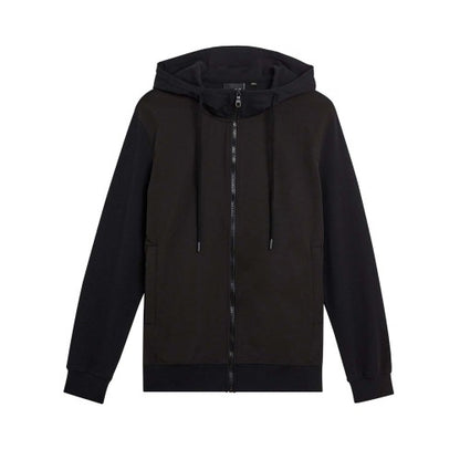 Front - Lyle & Scott Mens Hybrid Softshell Full Zip Hoodie