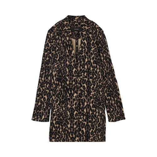 Front - Vero Moda Womens/Ladies Katrine Leopard Print Brushed Jacket