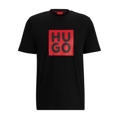 Front - Hugo Mens Daltor Box Logo T-Shirt