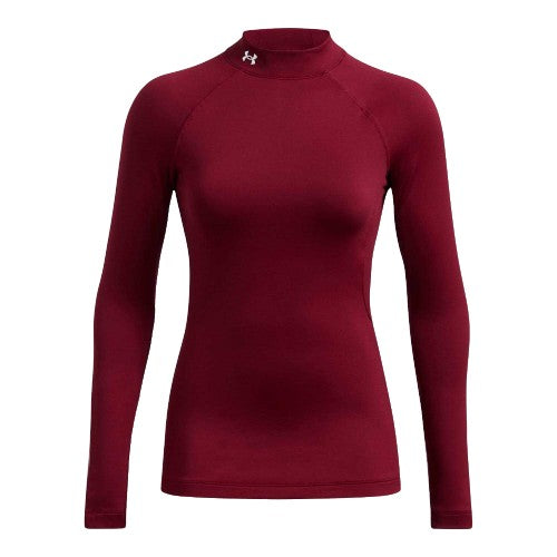 Front - Under Armour Womens/Ladies Elite Mock ColdGear Long-Sleeved Top