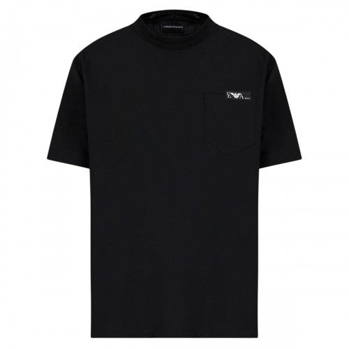 Front - Emporio Armani Mens Chest Logo T-Shirt