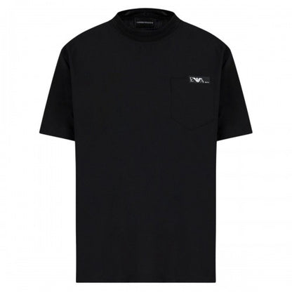 Front - Emporio Armani Mens Chest Logo T-Shirt