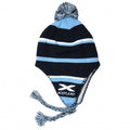 Front - Kids/Childrens Boys Scotland Stripe Peruvian Hat with Tassels