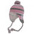 Front - Ladies/Womens Scotland Lion Pink Winter Hat, Thermal Peruvian Hat With Tassels