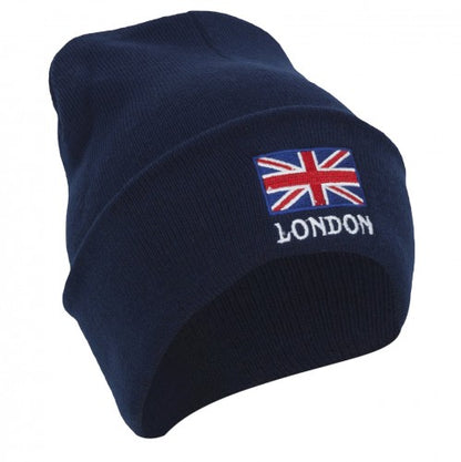 Front - London England Unisex Knitted Hat
