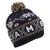 Front - Unisex Fairisle Pattern Cambridge Winter Bobble Hat