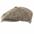 Front - Mens Wool Blend 8 Panel Newsboy Cap