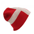 Front - Unisex Denmark Flag Design Winter Beanie Hat