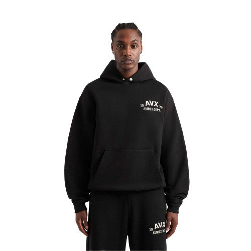 Front - AVX Mens Corp Back Print Hoodie