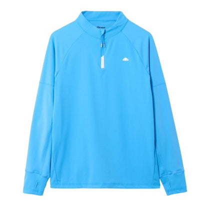 Front - Ellesse Mens Musica Quarter Zip Long-Sleeved T-Shirt