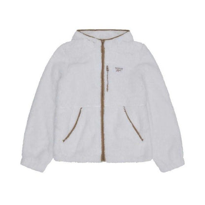 Front - Reebok Womens/Ladies Double Monkey Fleece Jacket