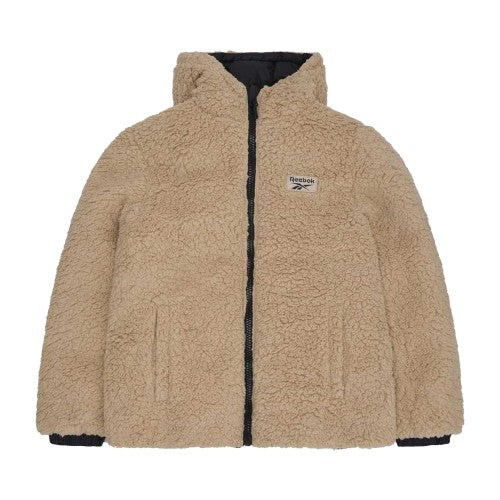 Front - Reebok Womens/Ladies Sherpa Reversible Puffer Jacket