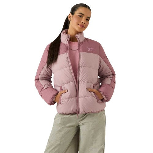 Front - Reebok Womens/Ladies Reversible Puffer Jacket