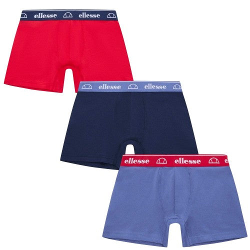 Front - Ellesse Mens Low Rise Boxer Shorts (Pack of 3)