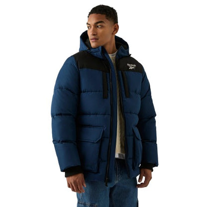 Front - Reebok Mens Plain Puffer Jacket
