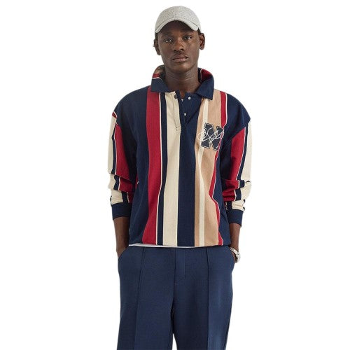 Front - Nautica Mens Colson Collared Sweatshirt