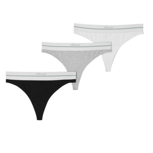 Front - Ellesse Womens/Ladies Andtretta Thong (Pack of 3)