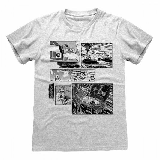 Front - Star Wars: Andor Unisex Adult Manga T-Shirt