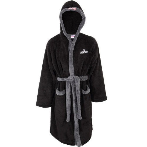 Front - The Punisher Unisex Adult Logo Dressing Gown
