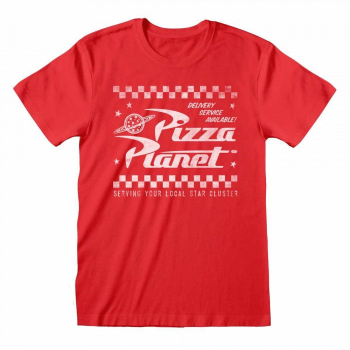 Front - Toy Story Unisex Adult Pizza Planet T-Shirt