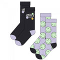Front - OnePointFive°C Unisex Adult Smiley Ankle Socks Set (Pack of 2)